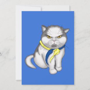 Ukrainian cat invitation