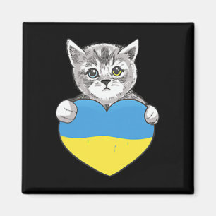 Ukrainian Cats Ukraine Ukraine Flag Heart For Ukra Magnet