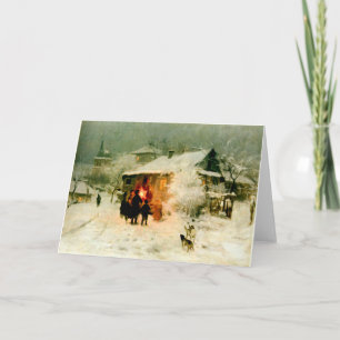 Ukrainian Christmas Carolers Holiday Card