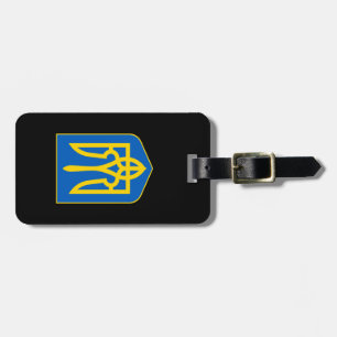 Ukrainian coat of arms luggage tag