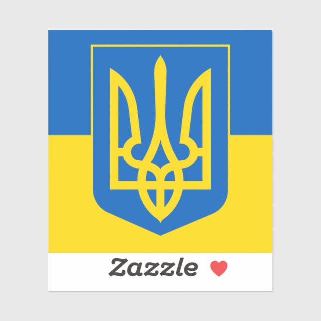 Ukrainian Coat of Arms. Trident. Truzyb.  (Sheet)