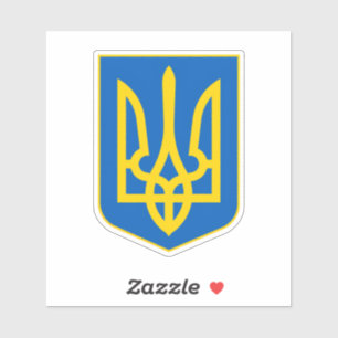 Ukrainian Coat of Arms. Truzyb. I support Ukraine.