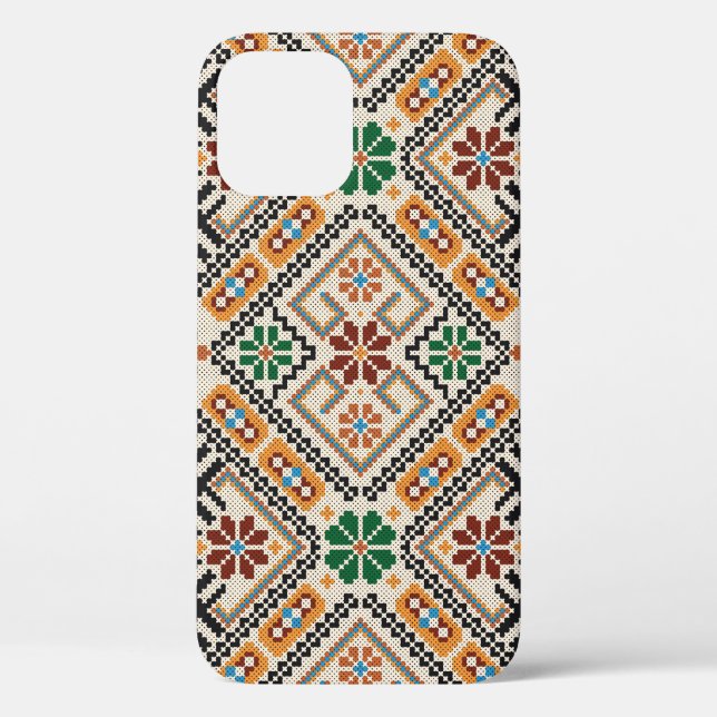 Ukrainian Cross-Stitch: Ethnic Handmade Pattern. Case-Mate iPhone Case (Back)