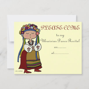 Ukrainian Dance Recital Invitation