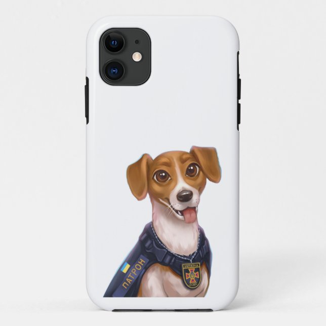 Ukrainian dog Patron T-Shirt Case-Mate iPhone Case (Back)