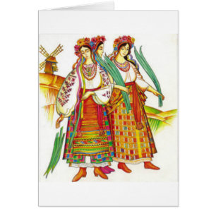 Ukrainian Dress from Kyiv Greeting Card