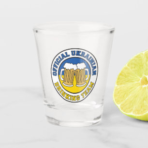 Ukrainian Drinking Team Flag Of Ukraine Shot Glass