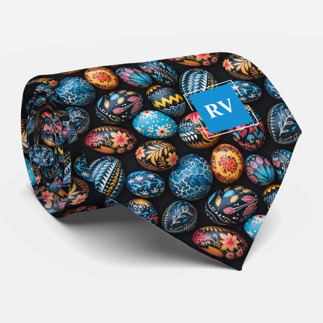 Ukrainian Easter Egg Tie (Rolled)
