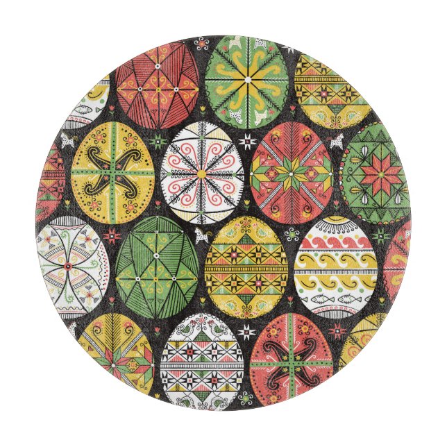 Ukrainian Easter eggs, vintage pattern. Cutting Board (Front)