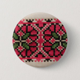 Ukrainian Embroidery 6 Cm Round Badge