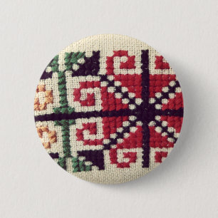 Ukrainian Embroidery 6 Cm Round Badge