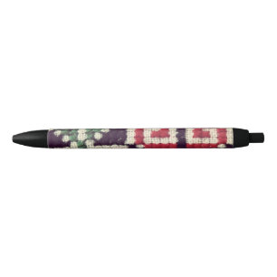 Ukrainian Embroidery Black Ink Pen