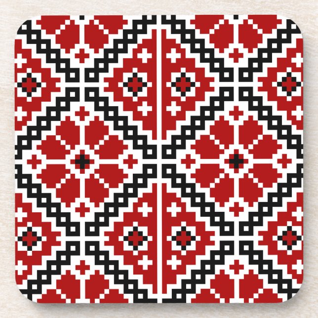Ukrainian embroidery coaster (Front)