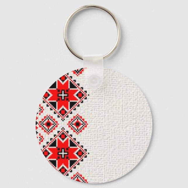 Ukrainian embroidery key ring (Front)