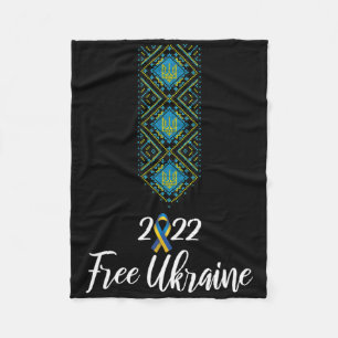 Ukrainian Embroidery Vyshyvanka For Men Support Fr Fleece Blanket