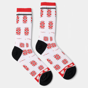 Ukrainian Embroidery Vyshyvanka Socks