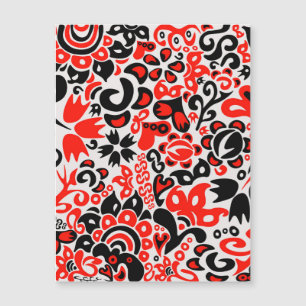 Ukrainian ethnic folk art floral pattern absrtact