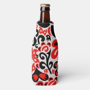 Ukrainian ethnic folk art floral pattern absrtact bottle cooler