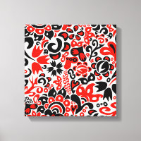 Ukrainian ethnic folk art floral pattern absrtact