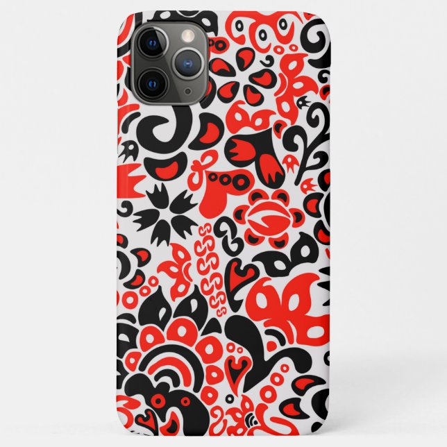 Ukrainian ethnic folk art floral pattern absrtact  Case-Mate iPhone case (Back)