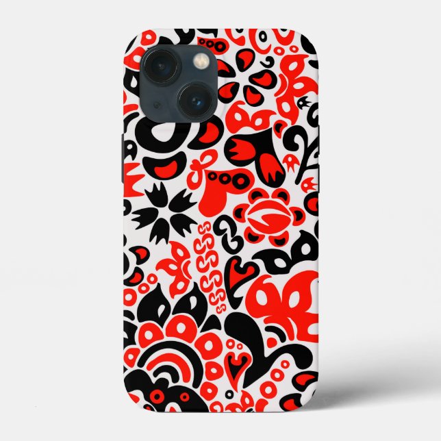 Ukrainian ethnic folk art floral pattern absrtact  Case-Mate iPhone case (Back)