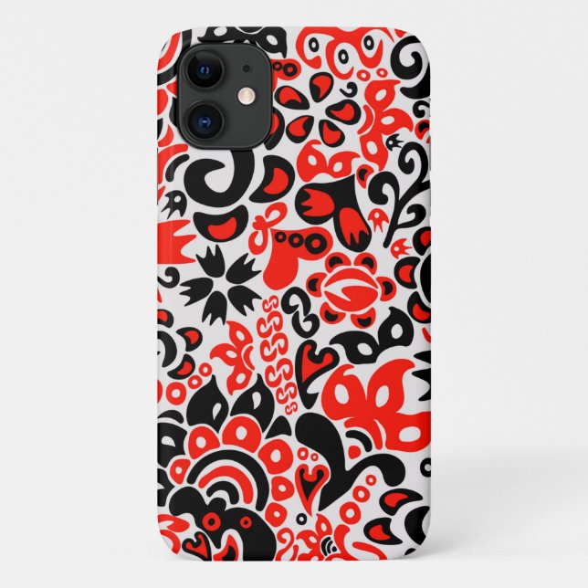 Ukrainian ethnic folk art floral pattern absrtact  Case-Mate iPhone case (Back)