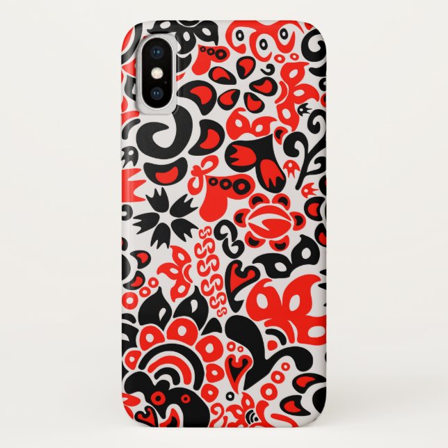 Ukrainian ethnic folk art floral pattern absrtact  Case-Mate iPhone case (Back)