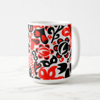 Ukrainian ethnic folk art floral pattern absrtact