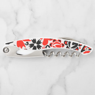 Ukrainian ethnic folk art floral pattern absrtact corkscrew