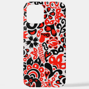 Ukrainian ethnic folk art floral pattern absrtact  iPhone 12 pro max case