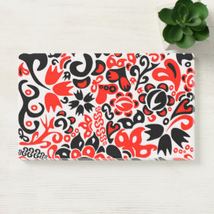 Ukrainian ethnic folk art floral pattern absrtact  post-it notes