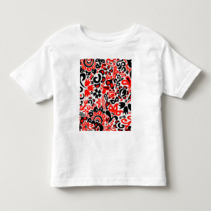 Ukrainian ethnic folk art floral pattern absrtact toddler T-Shirt