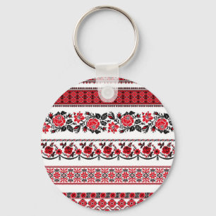 UKrainian ethnic pattern Key Ring