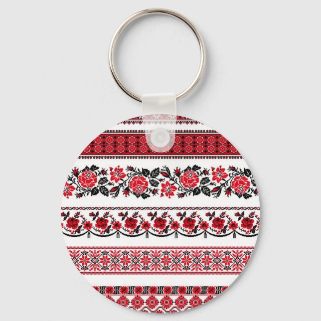 UKrainian ethnic pattern Key Ring (Front)