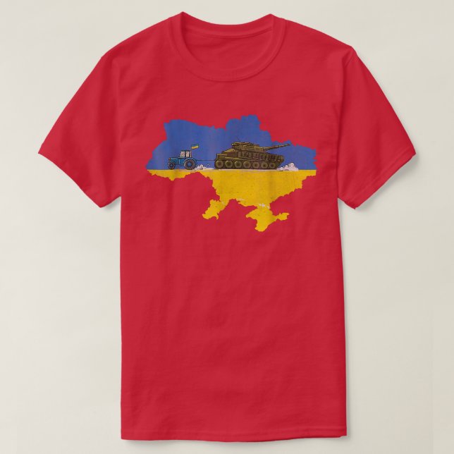 Ukrainian Farmer Steals Tank Funny Tractor Ukraini (Design Front)
