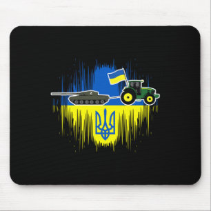 Ukrainian Farmer Steals Tank Ukraine Flag Tryzub F Mouse Mat