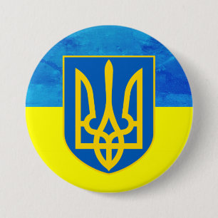 Ukrainian Flag 7.5 Cm Round Badge