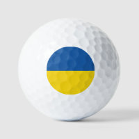 Ukrainian flag blue yellow custom golf balls