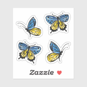 Ukrainian flag butterfly pack