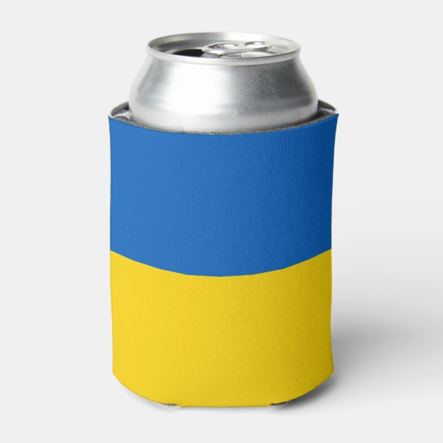 Ukrainian flag can cooler (Can Front)
