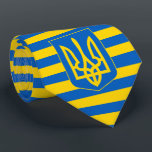 Ukrainian Flag & Coat of Arms, Flag of Ukraine Tie<br><div class="desc">Ukrainian Flag & Coat of Arms,  Flag of Ukraine Neck Tie by World Flags United.</div>