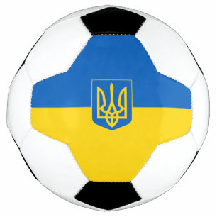 Ukrainian flag-Coat of arms Football
