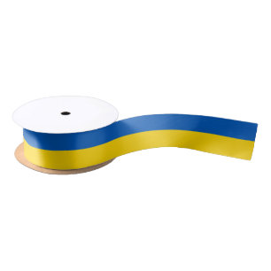 Ukrainian Flag Colours Satin Ribbon