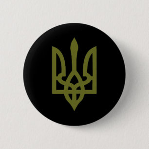 Ukrainian Flag Crest Symbol Sign Logo Ukraine 6 Cm Round Badge