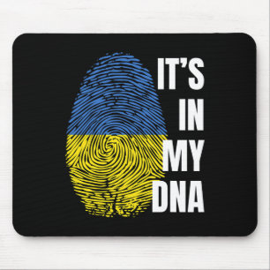 Ukrainian Flag Dna Fingerprint Ukraine Mouse Mat