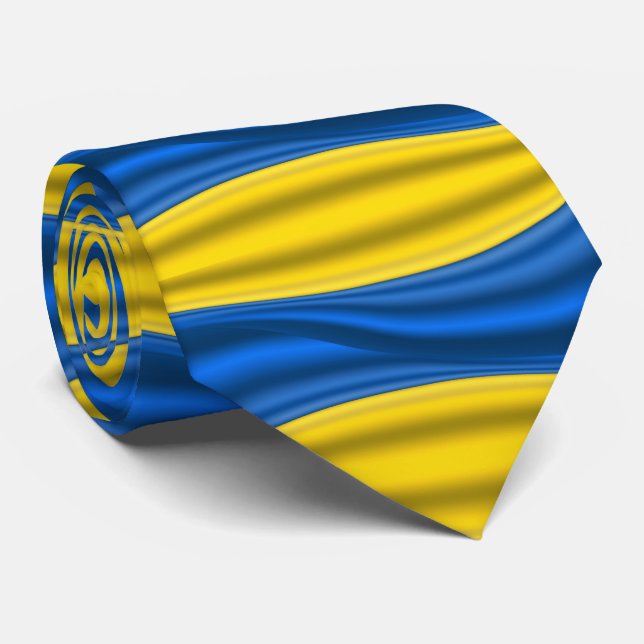 Ukrainian Flag - Freedom For Ukraine - Support  Tie (Rolled)