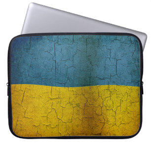Ukrainian flag laptop sleeve