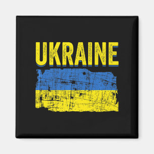 Ukrainian Flag Map Love Support Ukrainians Ukraine Magnet