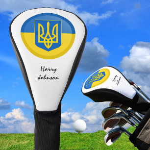 Ukrainian Flag & Monogrammed Golf Clubs Covers