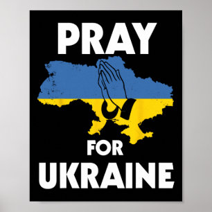 Ukrainian Flag National Ukraine Ukrajina Cool Desi Poster